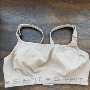 SHEFIT Seamless Support Sports Bra in Nude